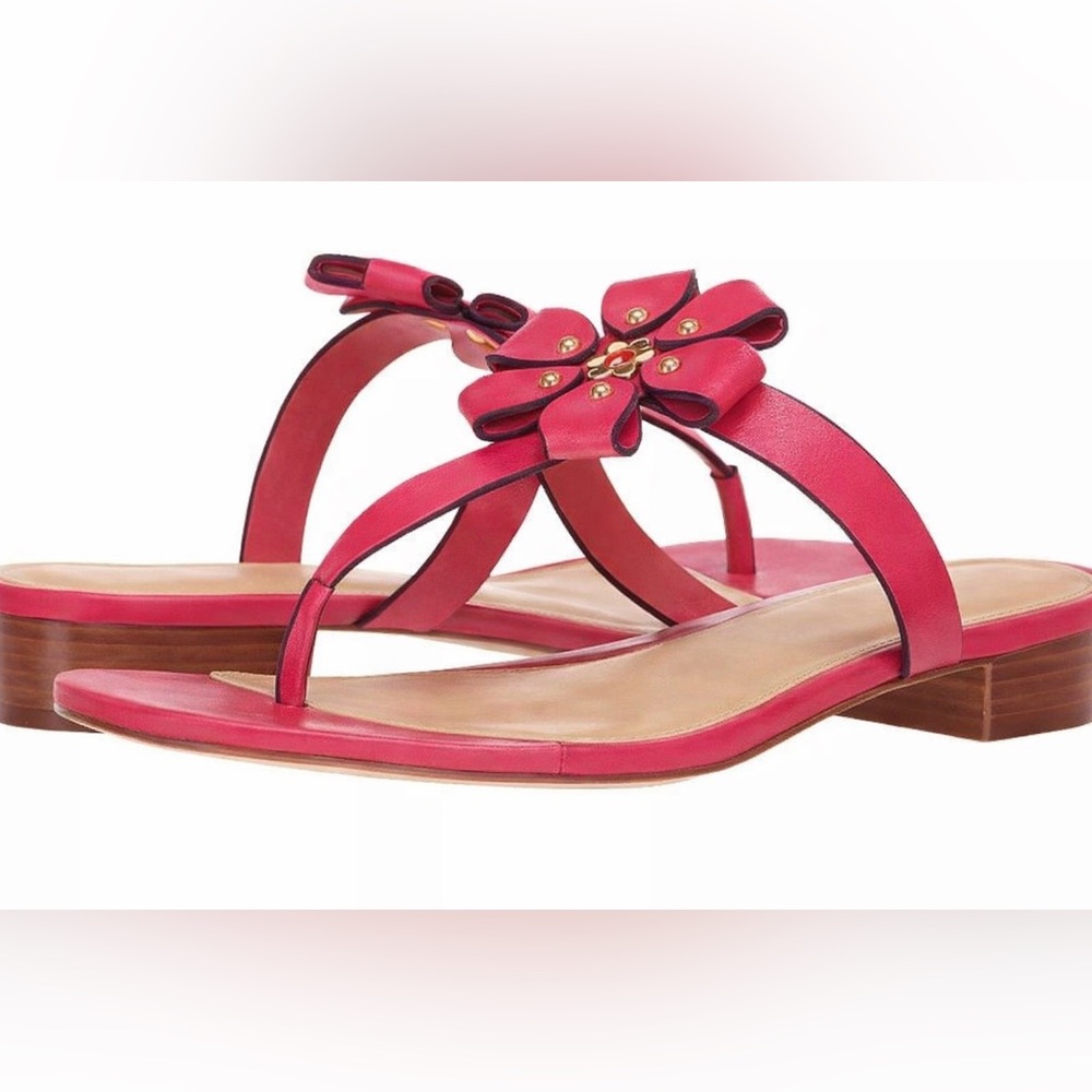Michael Kors Pink Floral Thong Sandals